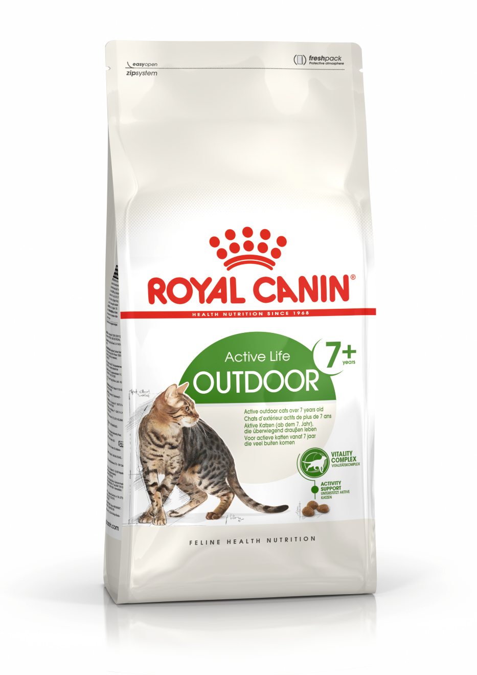 Royal Canin Royal Canin Outdoor 7_Plus Mature Dry Cat Food pet food packaging