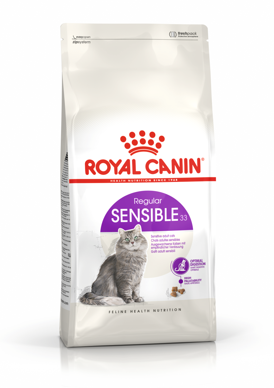 Royal Canin Royal Canin Sensible 33 Adult Dry Cat Food pet food packaging