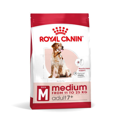 Royal Canin Royal Canin Medium 7 Plus Senior Dry Dog Food pet food packaging