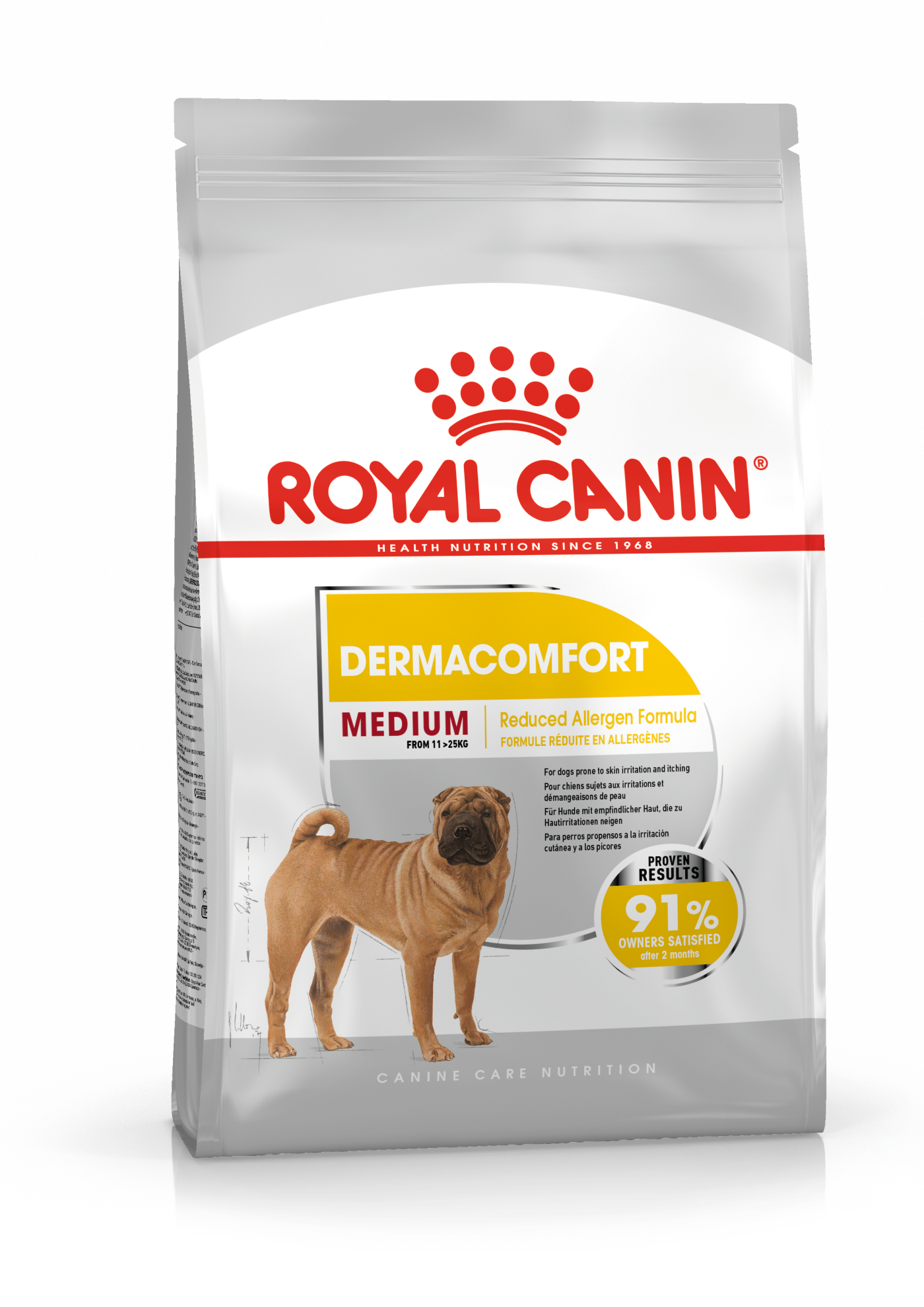Royal Canin Royal Canin Dermacomfort Adult Dry Dog Food pet food packaging