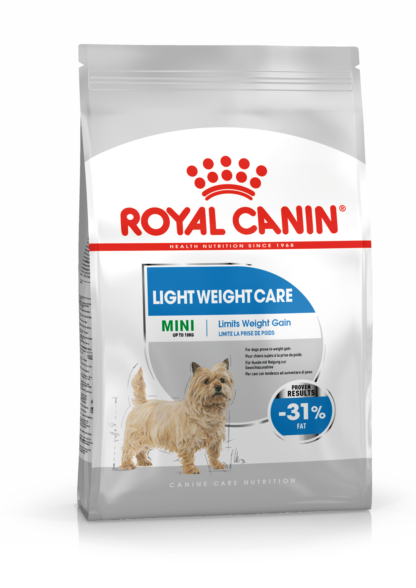 Royal Canin Royal Canin Light Weight Management Mini Adult Dry Dog Food pet food packaging