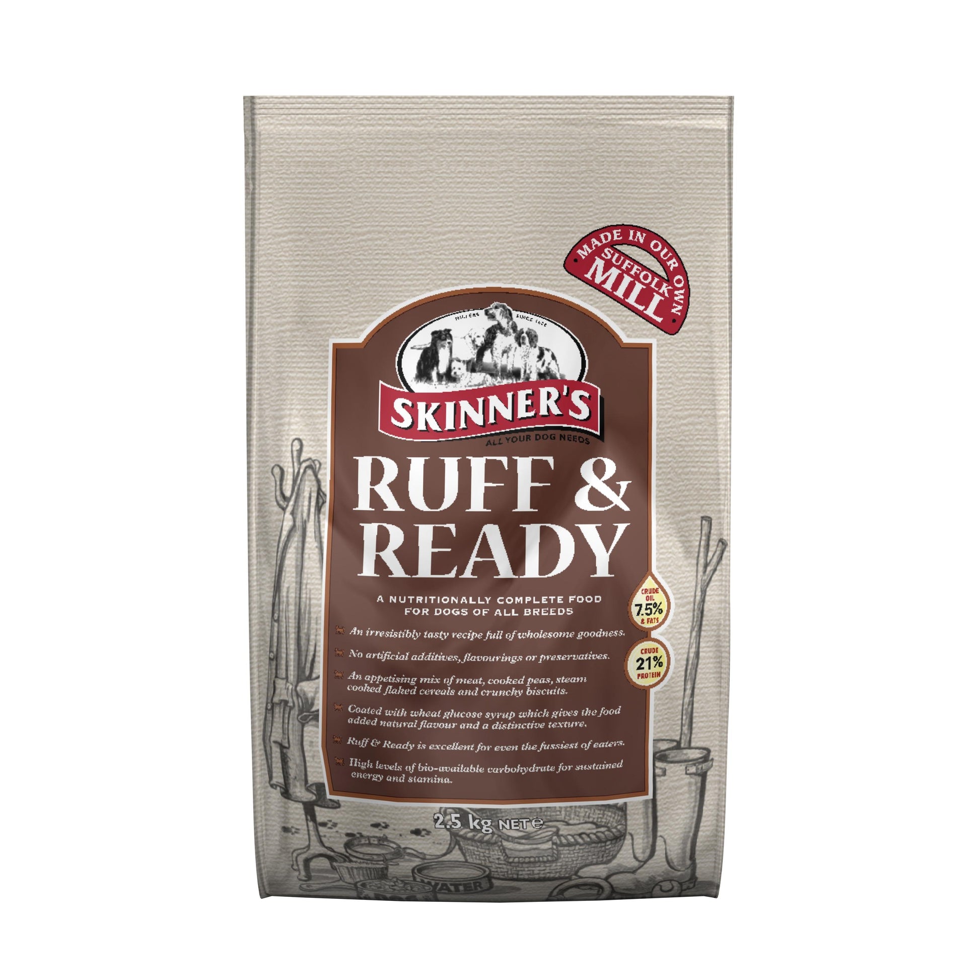 Skinners Skinners Ruff Ready Beef Adult Dry Dog Food pet food packaging