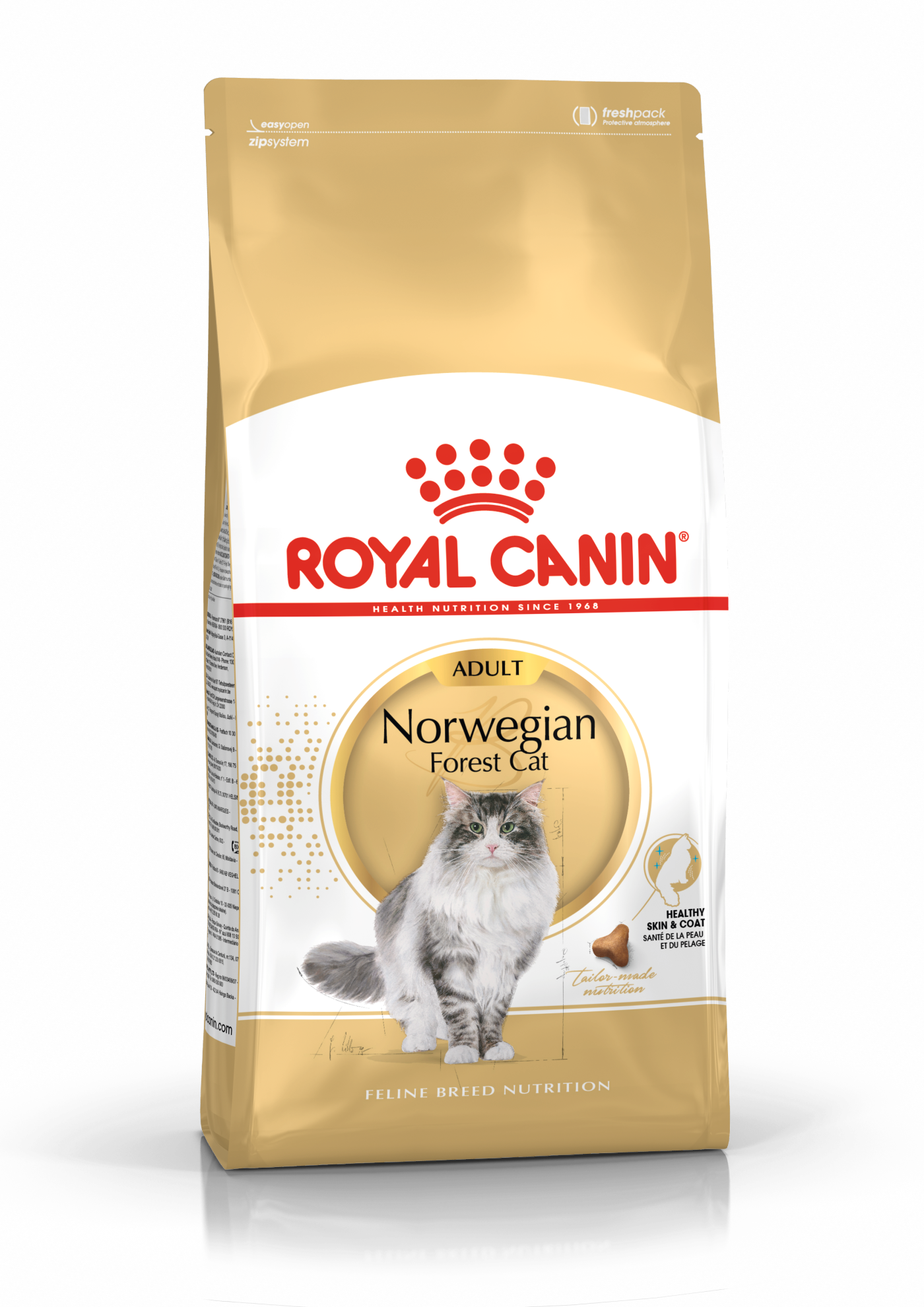 Royal Canin Royal Canin Bread Norwegian Forest Adult Dry Cat Food pet food packaging