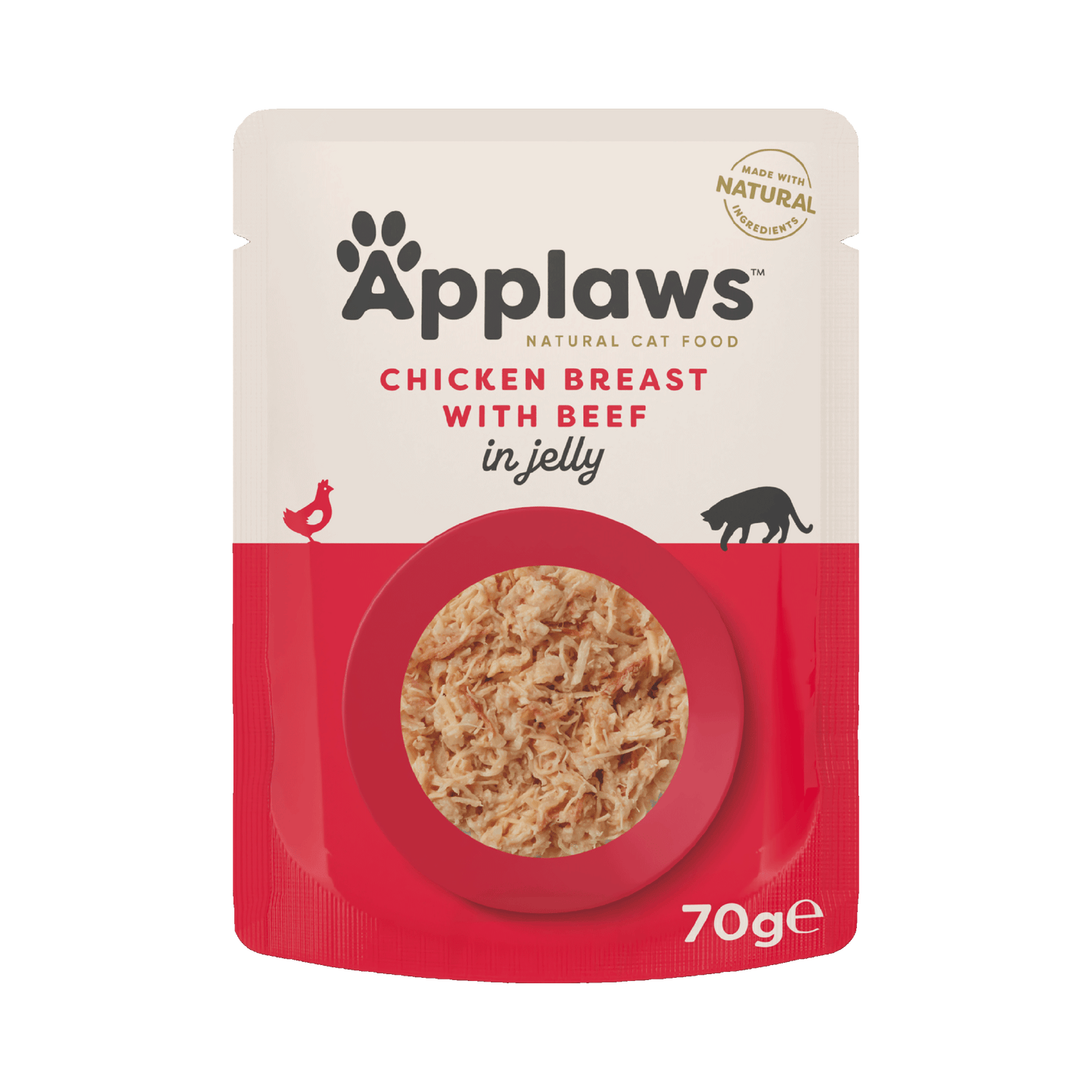 Applaws Cat Pouch 70g Chicken with Beef in Jelly