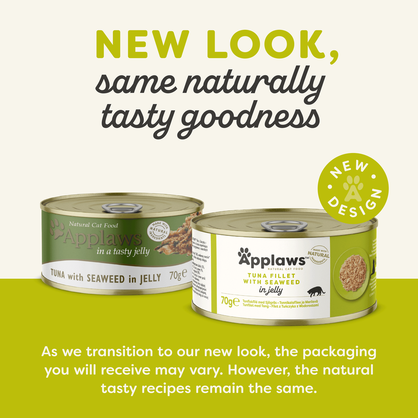 Applaws Cat Tin 70g Tuna with Seaweed in Jelly