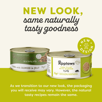 Applaws Cat Tin 70g Tuna with Seaweed in Jelly