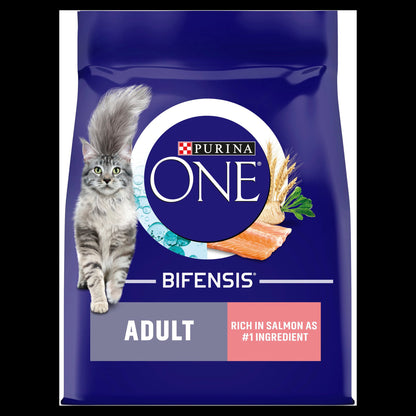 Purina ONE Adult Dry Cat Food - Salmon & Whole Grains