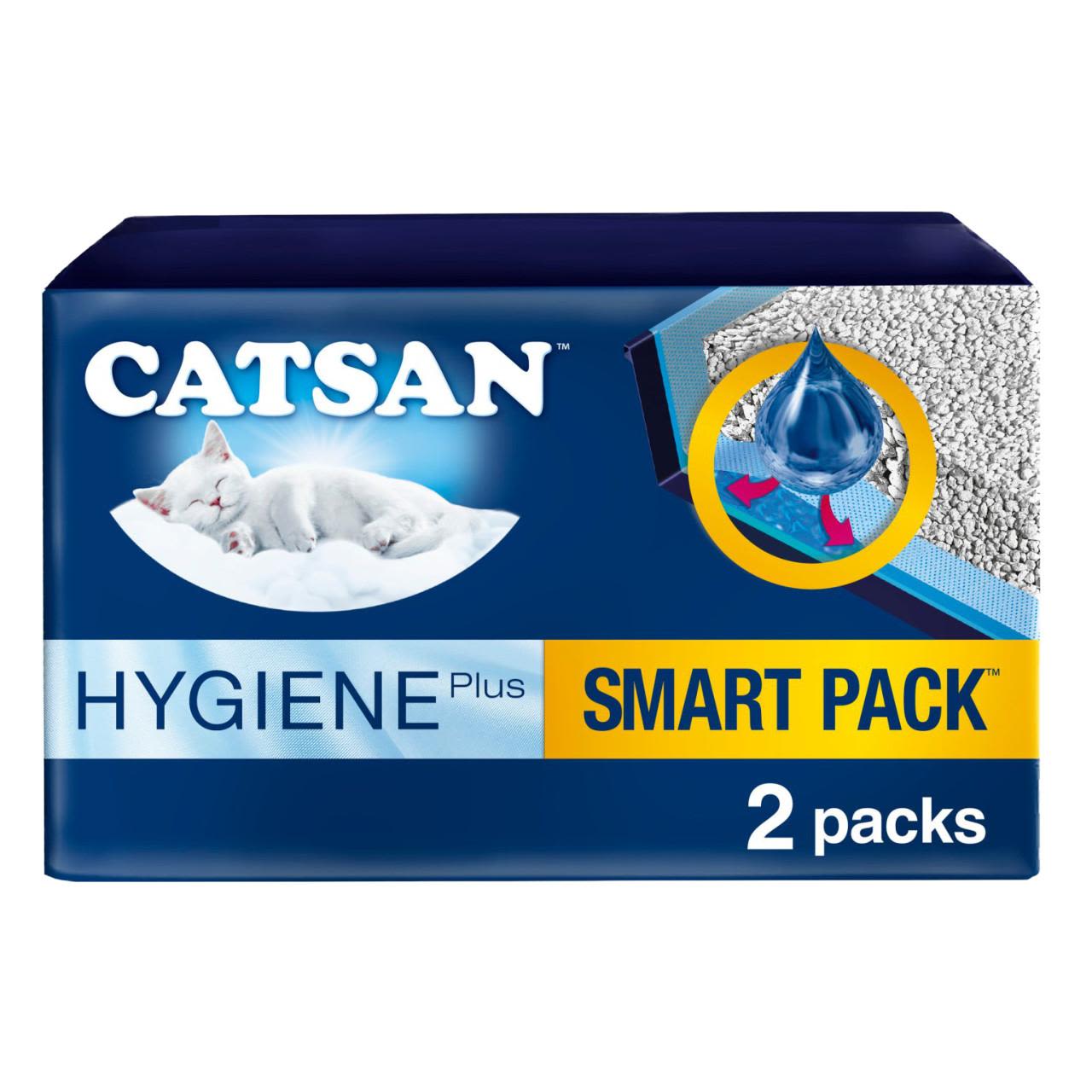 Catsan Hygiene Smart Pack 2x Inlays Cat Litter Dust-Free Litter Tray Liner