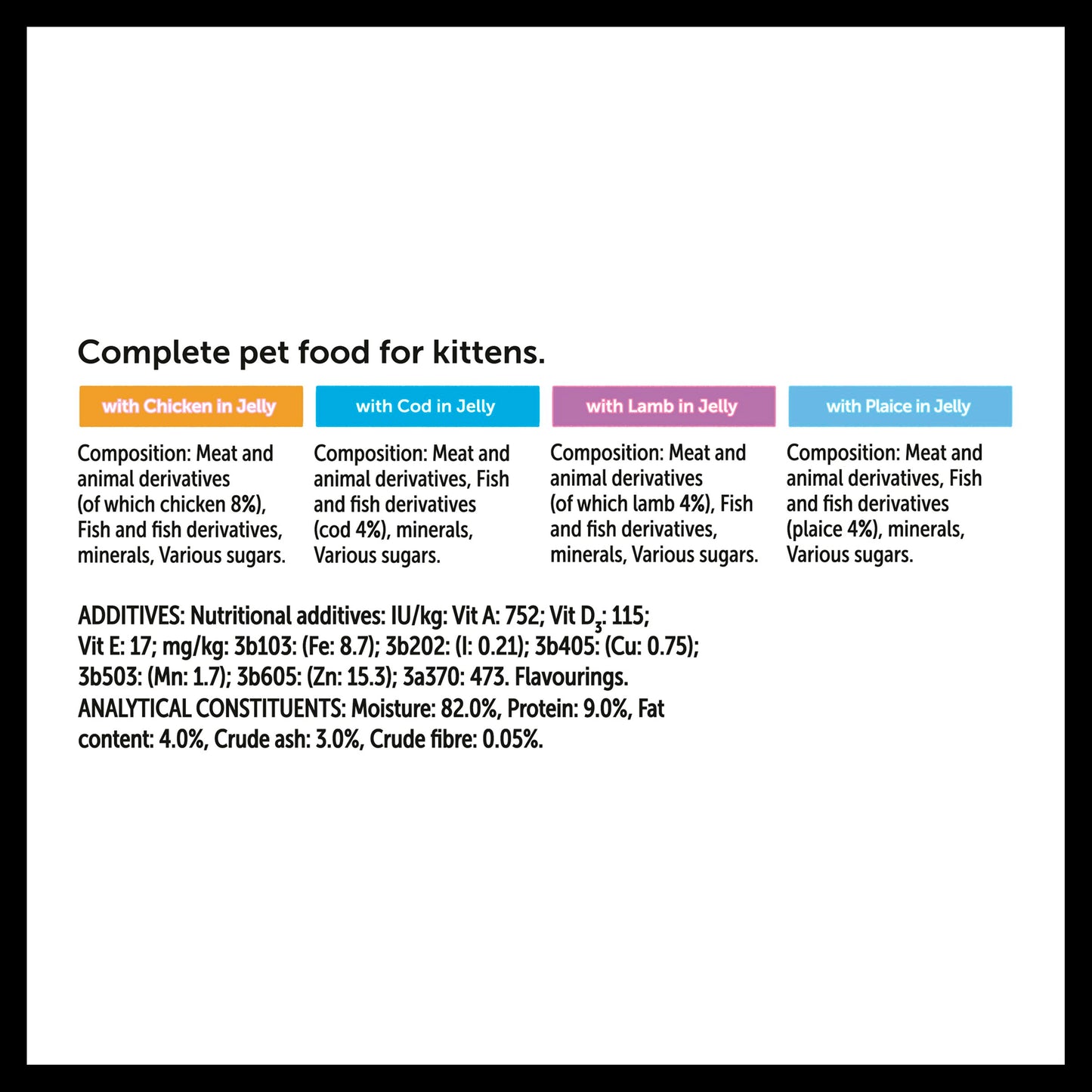 Felix Kitten Mixed Selection in Jelly Cat Food Pouches