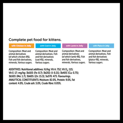 Felix Kitten Mixed Selection in Jelly Cat Food Pouches