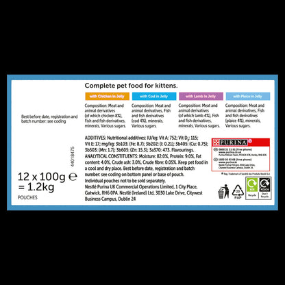 Felix Kitten Mixed Selection in Jelly Cat Food Pouches