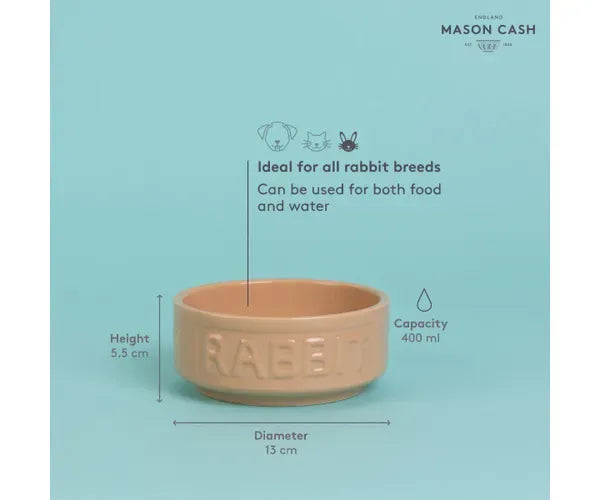 Mason & Cash Cane Lettered Rabbit Bowl