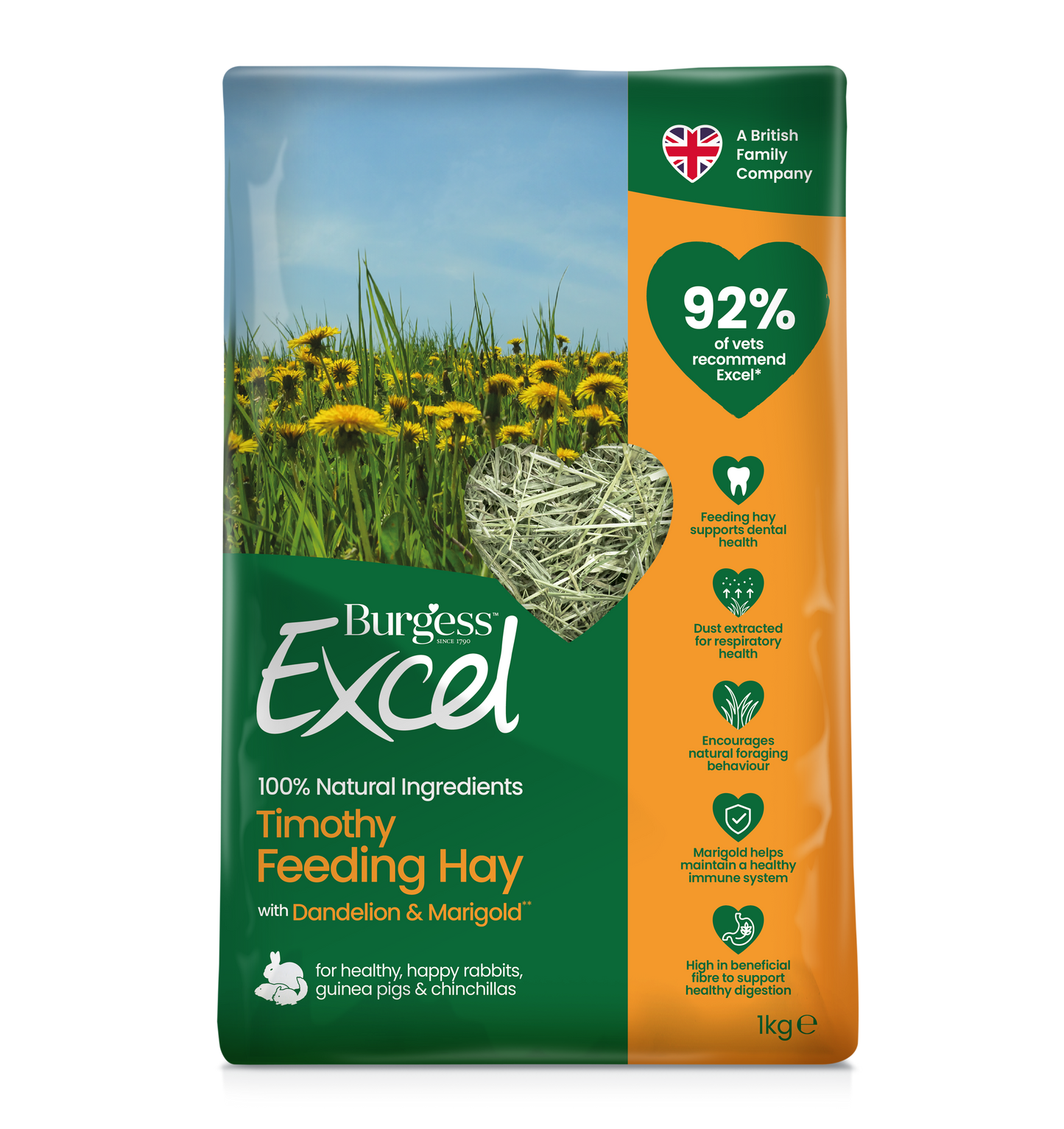 Burgess Excel Feeding Hay Dandelion & Marigold