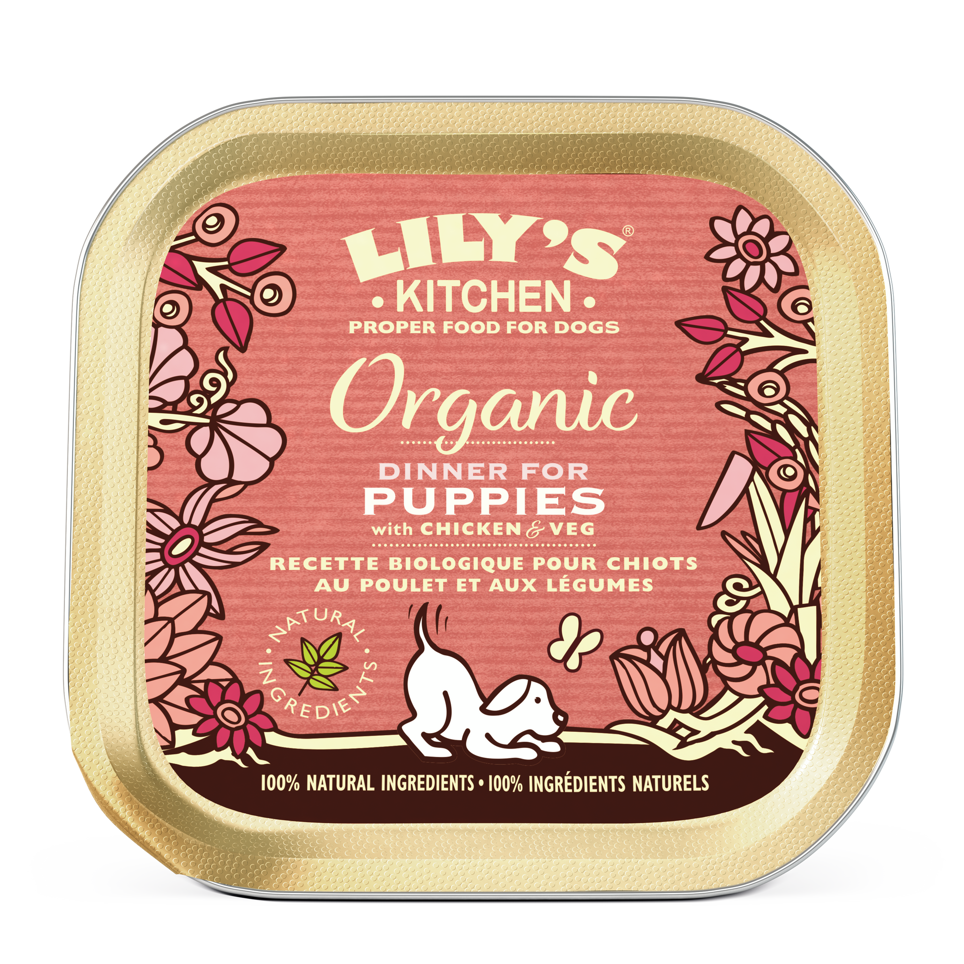 Lily's Kitchen Lily'S Kitchen Organic Dinner For Chicken Puppy Wet Dog Food pet food packaging