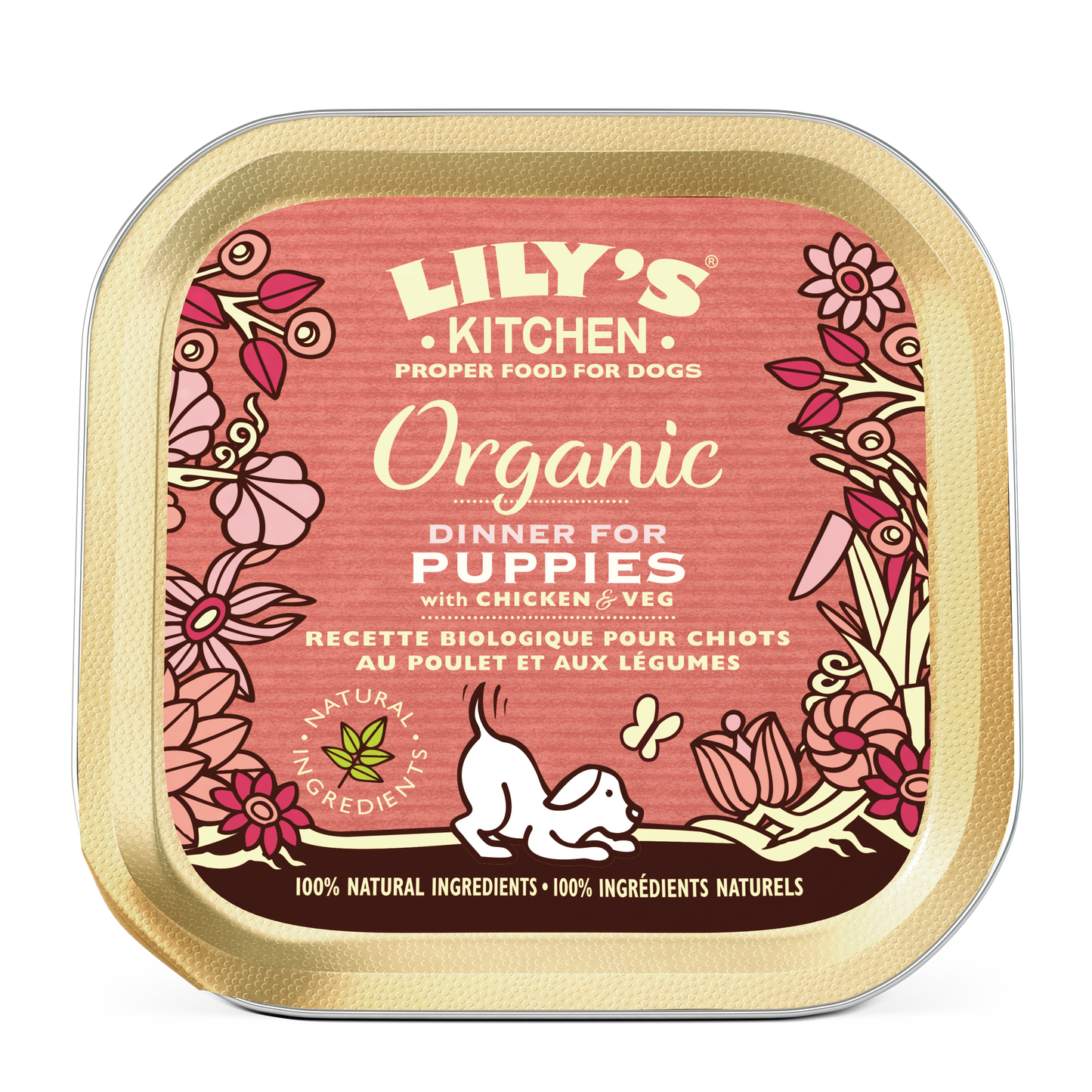 Lily's Kitchen Organic Dinner for Puppies Wet Dog Food - Chicken & Vegetables