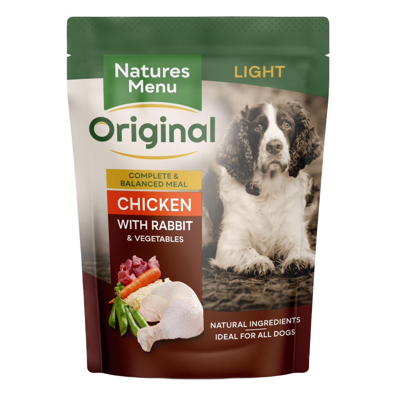 Natures Menu Dog Food Light Pouch Chicken & Rabbit