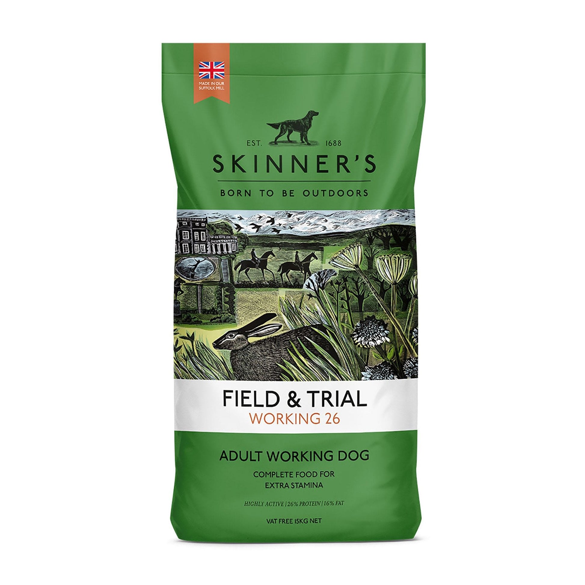 Skinners Skinners Skinner Field Trial Crunchy Chicken Adult Dry Dog Food pet food packaging
