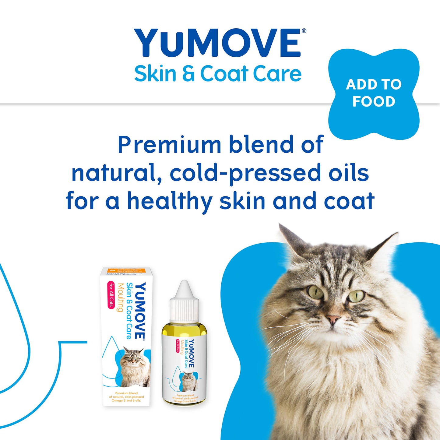YuMOVE Skin & Coat Care Moulting Supplement Oil for Cats