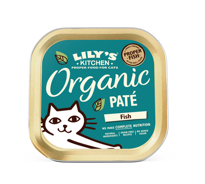 Lily's Kitchen Lily'S Kitchen Pate Organic Fish Adult Wet pet food packaging