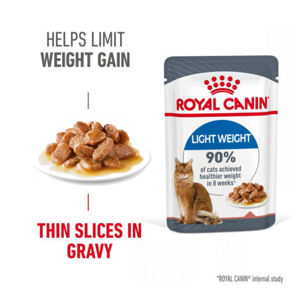 Royal Canin Ultra Light Weight Care Adult Cat Wet Food - Gravy