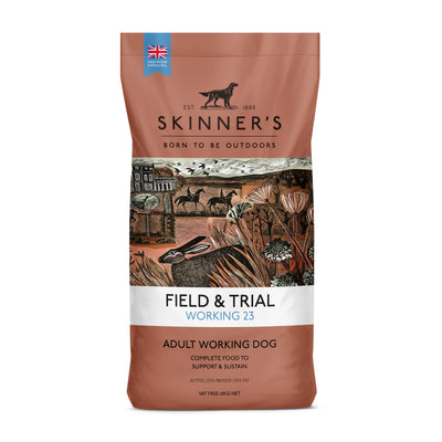 Skinners Skinners Working 23 Field Trial Beef Adult pet food packaging