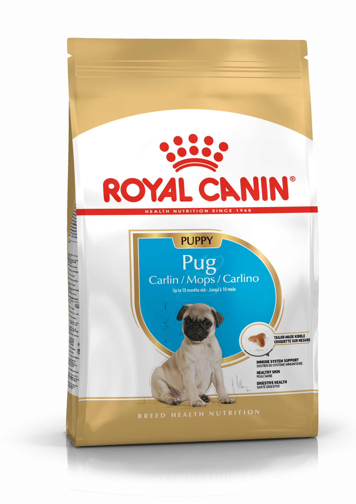 Royal Canin Royal Canin Pug Puppy Dry Dog Food pet food packaging