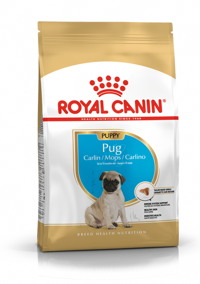 Royal Canin Royal Canin Pug Puppy Dry Dog Food pet food packaging