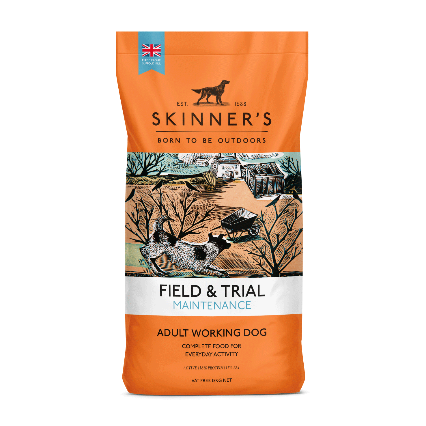 Skinners Skinners Field Trial Maintenance Chicken Adult Dry Dog Food pet food packaging
