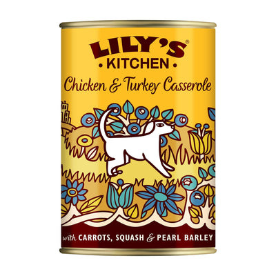 Lily's Kitchen Lily'S Kitchen Casserole Chicken Turkey Adult pet food packaging