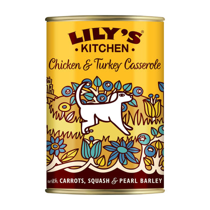 Lily's Kitchen Casserole Wet Dog Food - Chicken & Turkey