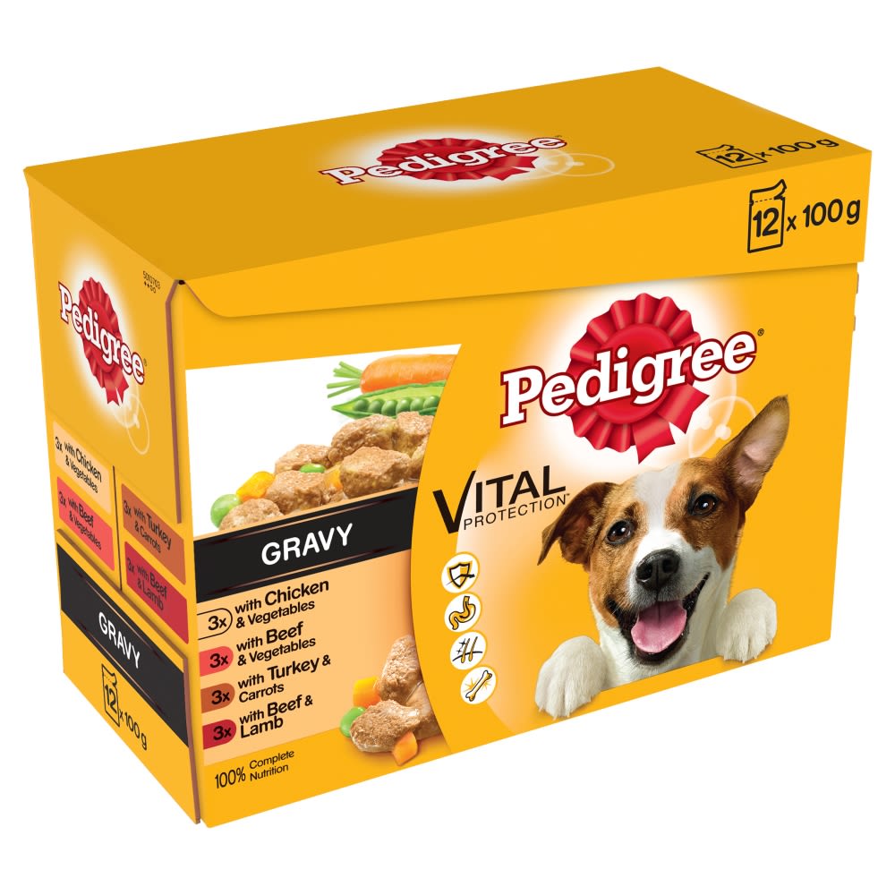 Pedigree Pedigree Beef Chicken Lamb Turkey Adult Wet Dog Food pet food packaging