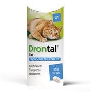 Drontal Wormer Tablets for Small and Medium Cats (2 to 4kg)