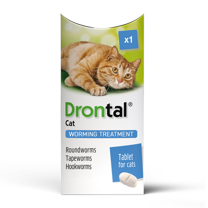 Drontal Wormer Tablets for Small and Medium Cats (2 to 4kg)