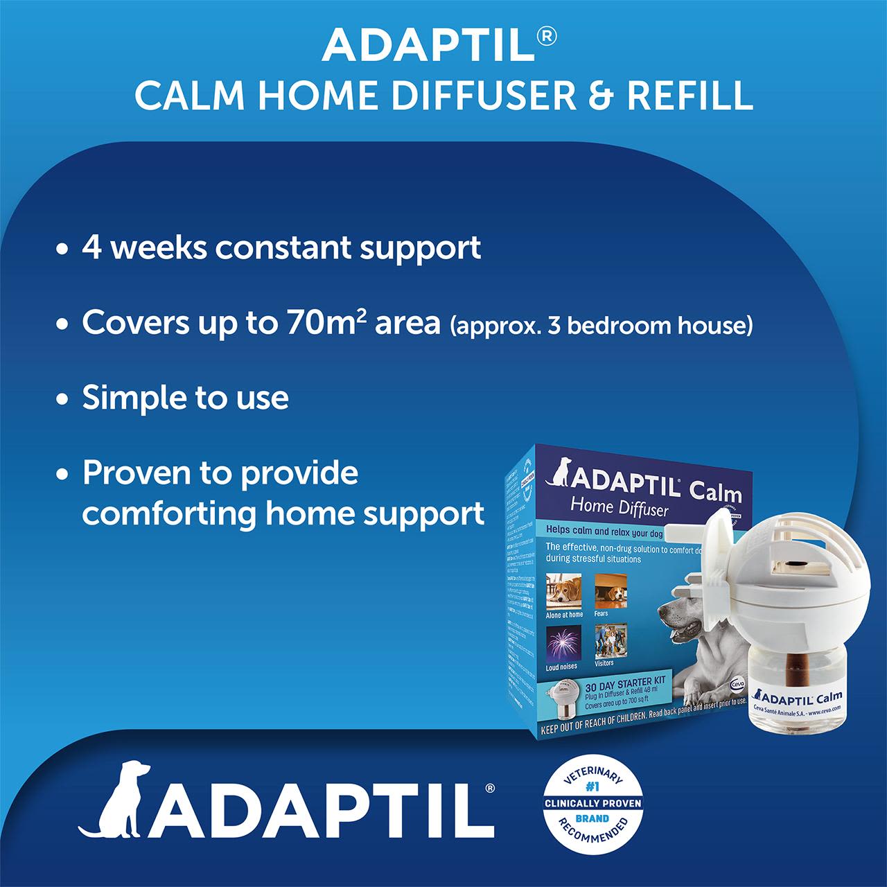 Adaptil Calm Home Diffuser Plug-in & Refill for Dog & Puppies