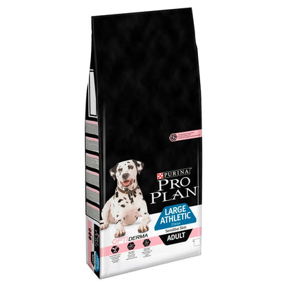 Purina Pro Plan Opti Derma Sensitive Skin Large Athletic Adult Dry Dog Food - Salmon
