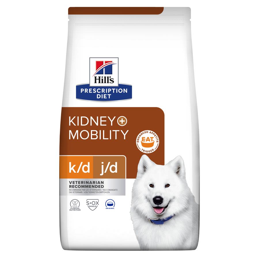 Hill's Hill'S Prescription Kidney Mobility Adult Dry Dog Food pet food packaging