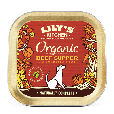 Lily's Kitchen Lily'S Kitchen Organic Suppers Beef Adult Wet pet food packaging
