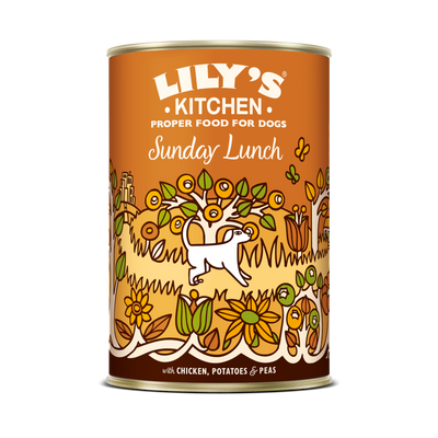 Lily's Kitchen Lily'S Kitchen Sunday Lunch Chicken Adult Wet pet food packaging