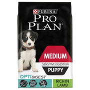 Purina Pro Plan OptiDigest Sensitive Digestion Medium Puppy Dry Dog Food - Lamb