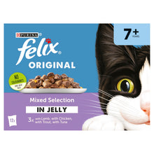 Felix Senior Cat Food Mixed Lamb In Jelly