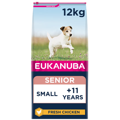 Eukanuba Caring Senior Small Breed Dry Dog Food - Chicken