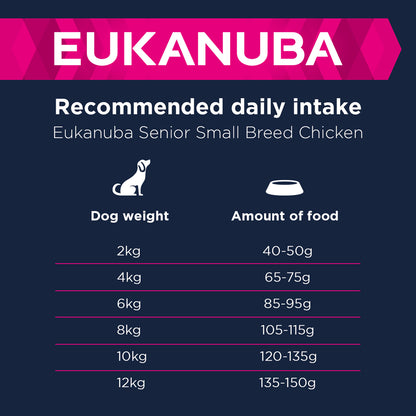Eukanuba Caring Senior Small Breed Dry Dog Food - Chicken