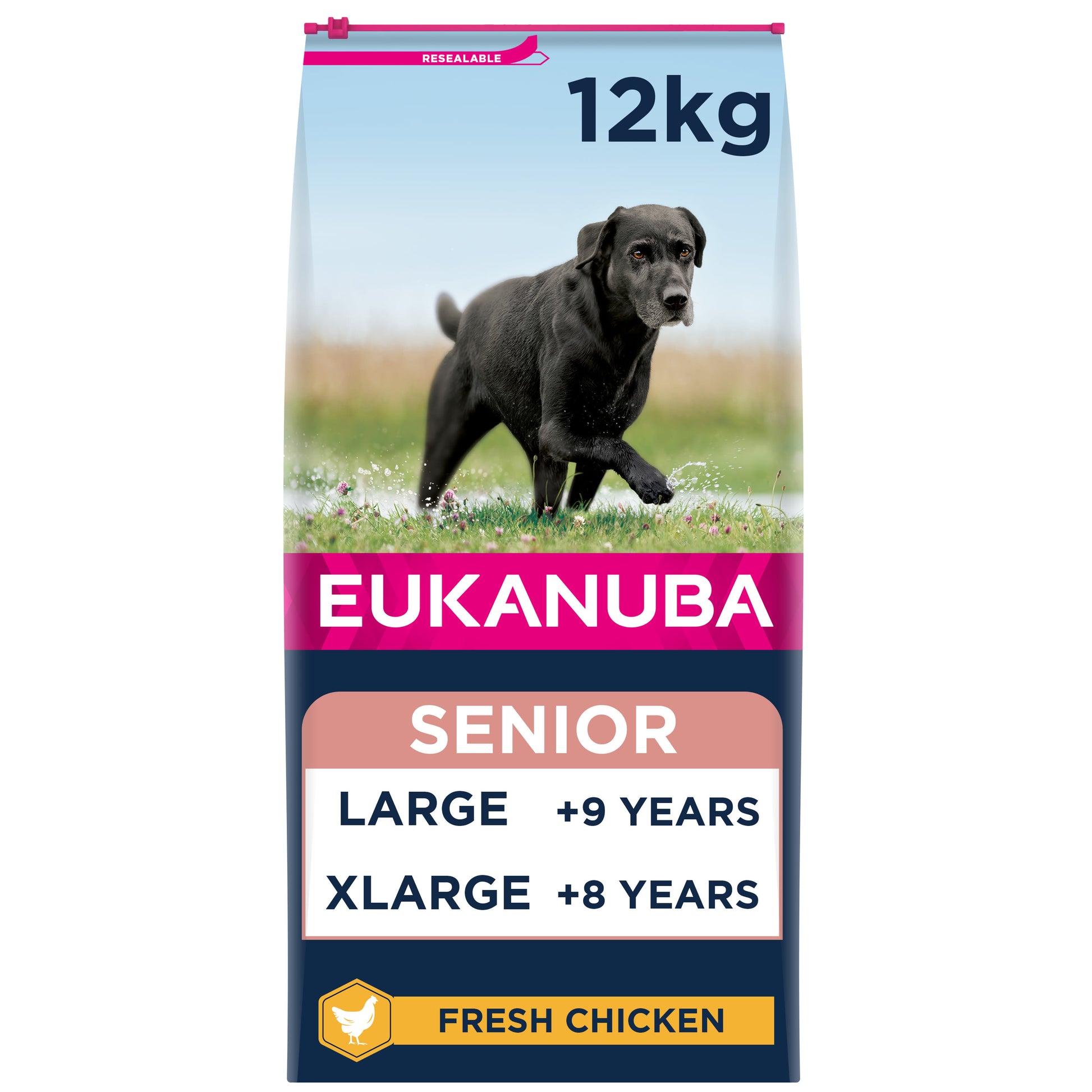 Eukanuba Eukanuba Caring Chicken Turkey Senior Dry Dog Food pet food packaging