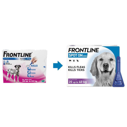 Frontline Spot On Flea & Tick Treatment for Large Dogs (20-40kg)