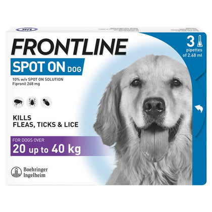 Frontline Spot On Flea & Tick Treatment for Large Dogs (20-40kg)
