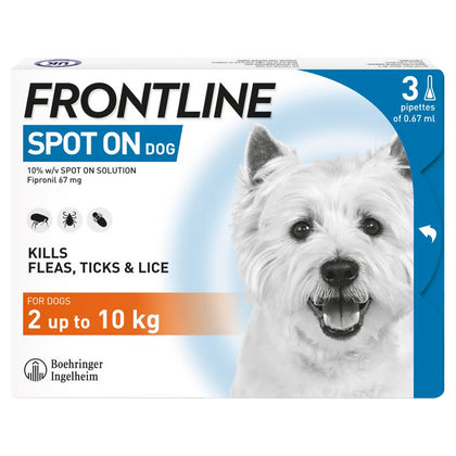 Frontline Spot On Flea & Tick Treatment for Small Dogs (2-10kg)