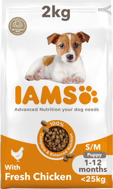 Iams Vitality Puppy Small/Medium Breed Dry Dog Food - Chicken