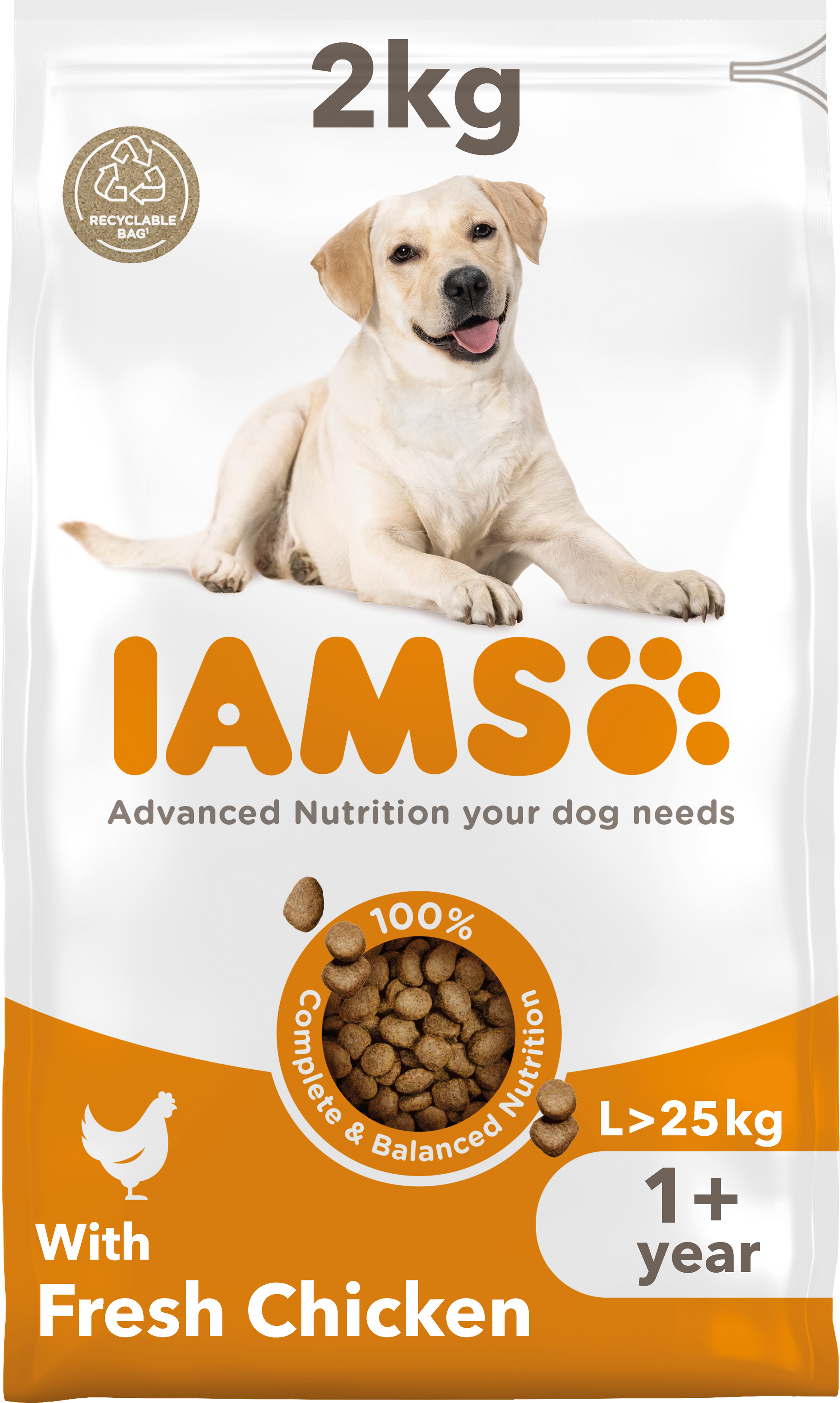 Iams Iams For Chicken Turkey Adult Dry Dog Food pet food packaging
