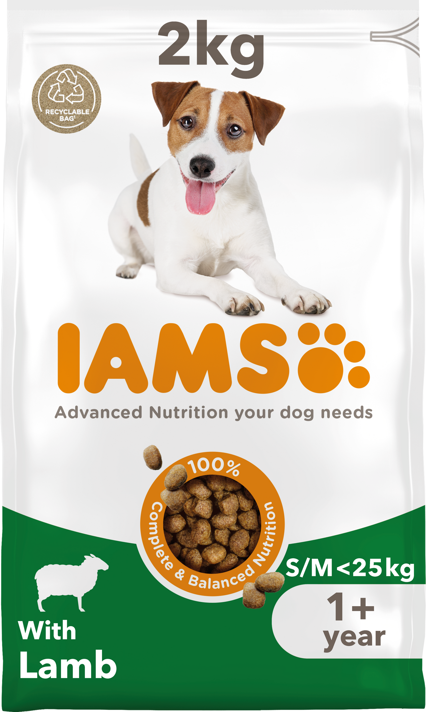 Iams Vitality Adult Small/Medium Breed Dry Dog Food - Lamb