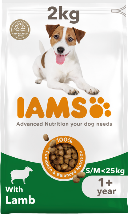Iams Vitality Adult Small/Medium Breed Dry Dog Food - Lamb